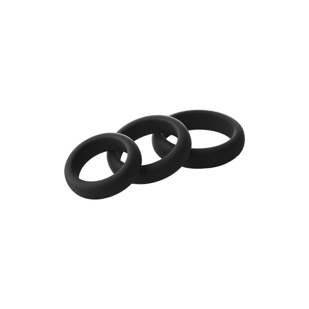 Dream Toys Ramrod cock rings set black