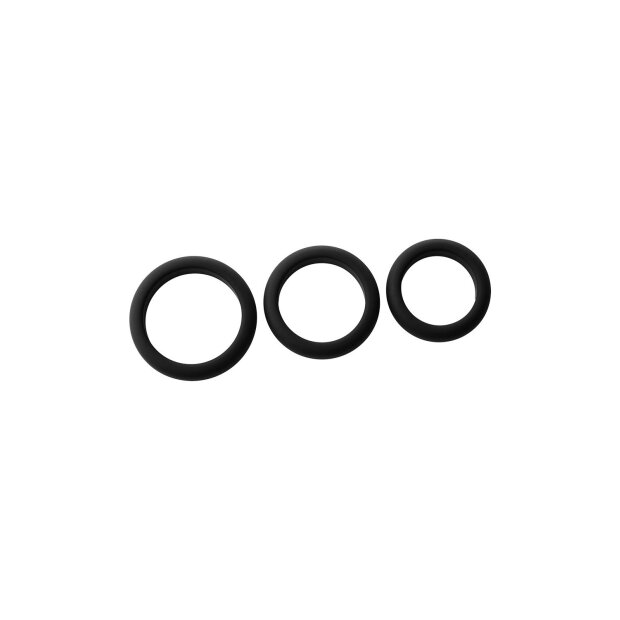 Dream Toys Ramrod cock rings set black