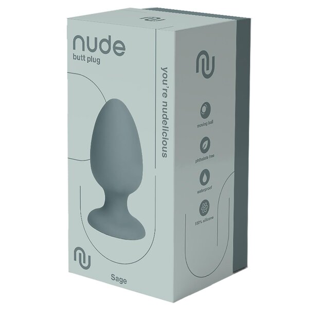Dream Toys Nude butt plug gray 4 cm