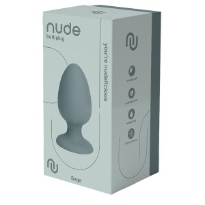 Dream Toys Nude butt plug gray 4 cm