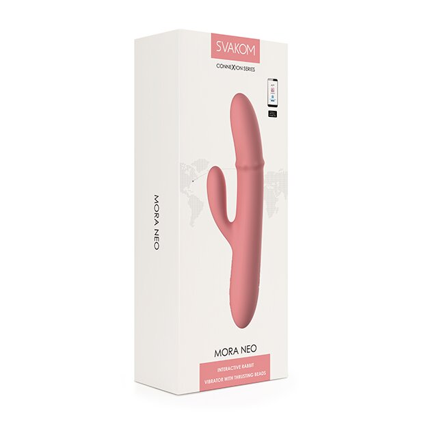 Svakom Mora Neo Interaktiver Stoß-Vibrator Pfirsich Pink