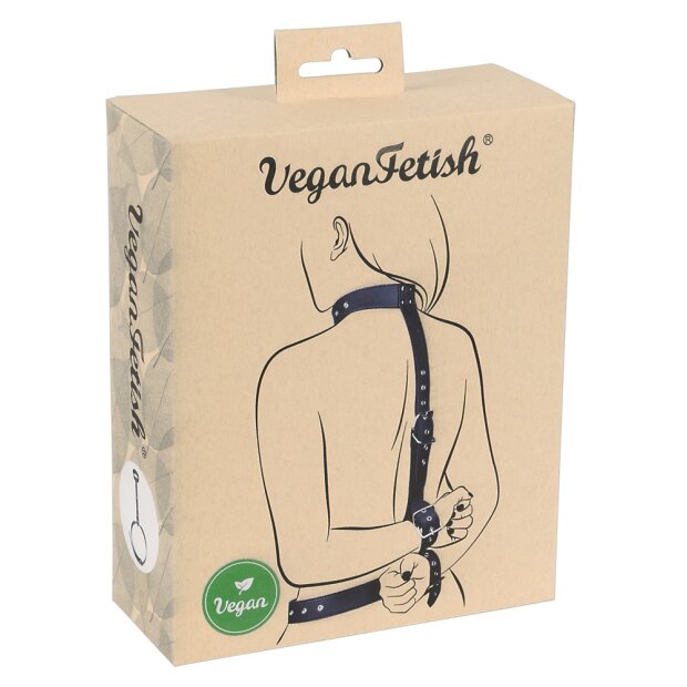 Vegan Fetish Neck-Wrist Restraint
