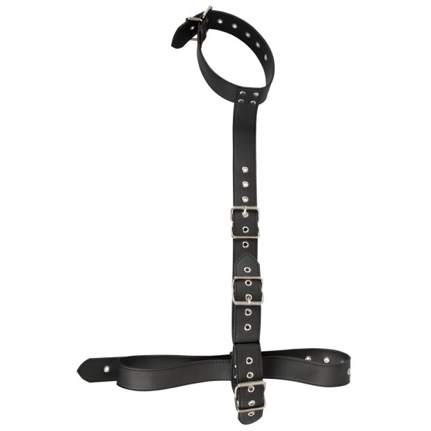 Vegan Fetish Neck-Wrist Restraint