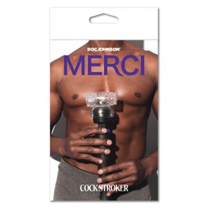 Doc Johnson Cock Stroker Wand Attachment - Clear