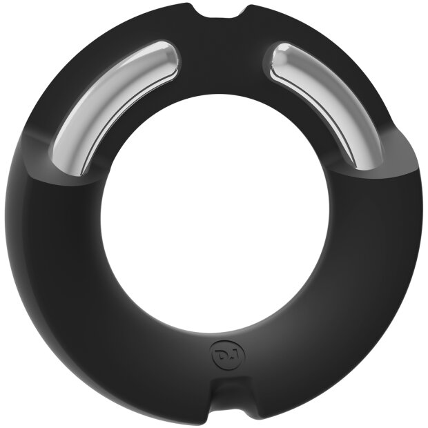 Doc Johnson The Paradox Silicone/Metal Cock Ring 50mm Black