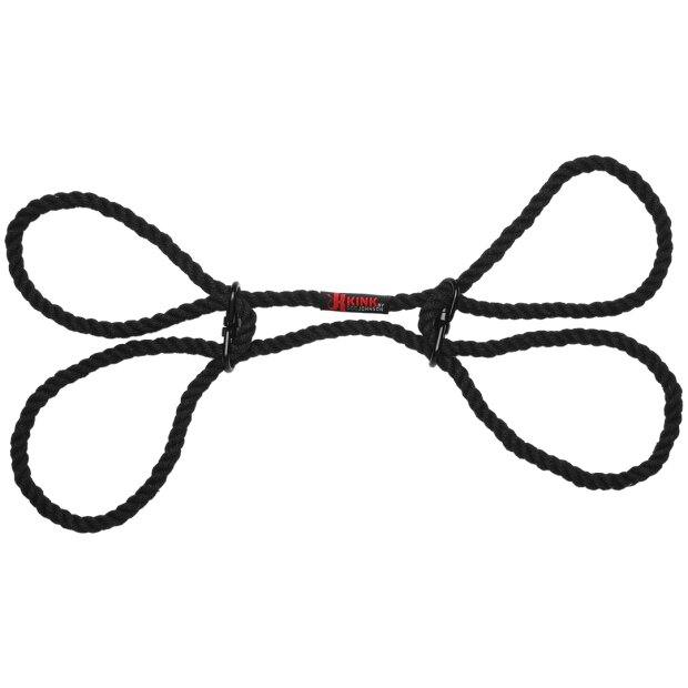 Doc Johnson Restrain 6mm Hemp Wrist or Ankle Cuffs Black