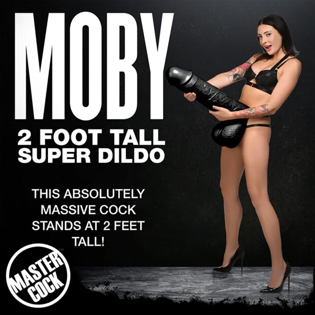 XR Brands Moby Super Dildo - 2 ft / 60 cm - Noir