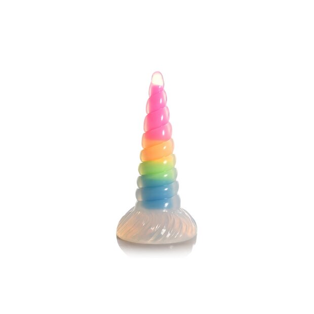 UniGlow - Glow-in-the-Dark Rainbow Silicone Dildo