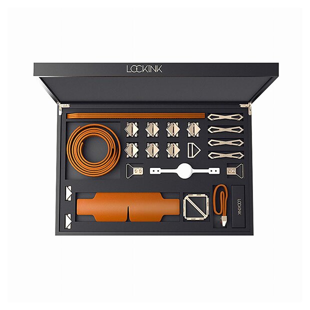 LOCKINK - Bondage & Restraint Set - brown