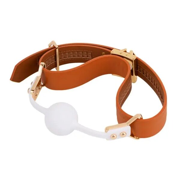 LOCKINK - Ball-Gag & Gag-bite Set - brown