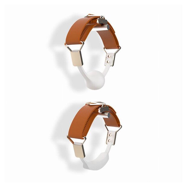 LOCKINK - Ball-Gag & Gag-bite Set - brown