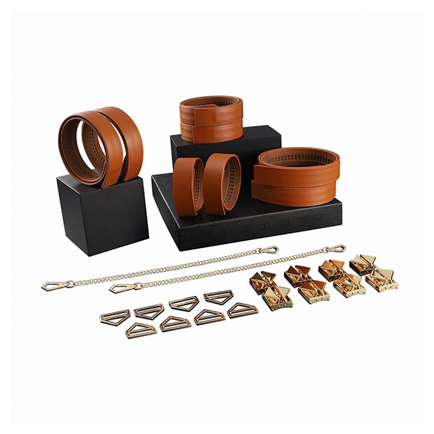 LOCKINK - 8-Bondage-Straps Restraint Set - brown