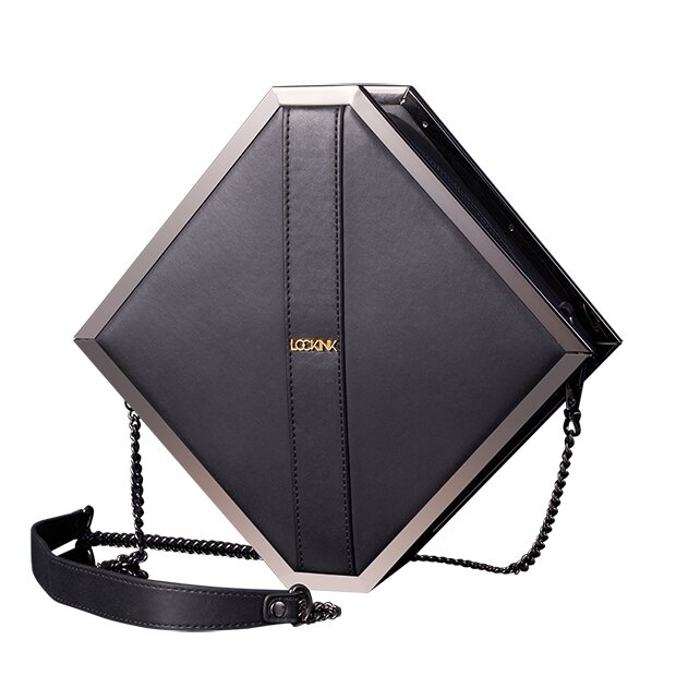 LOCKINK - Mysterious Square Kink Bag -  black