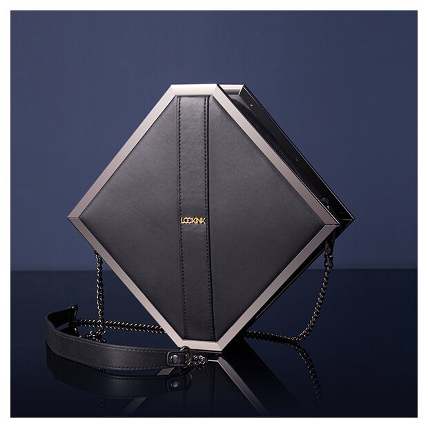 LOCKINK - Mysterious Square Kink Bag -  black