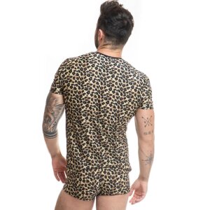 ANAIS Hommes T-shirt Mercury avec imprimé animalier S