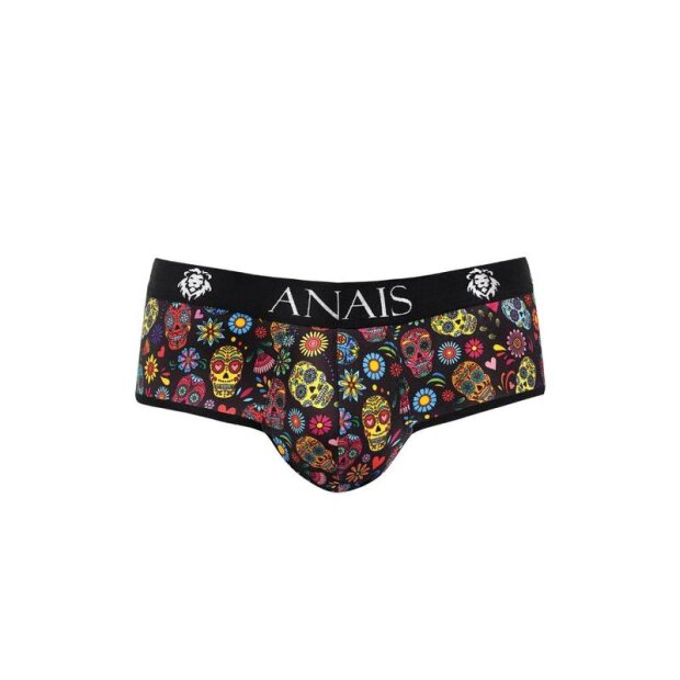 ANAIS Men Mexico Slip jock avec têtes de mort colorées S