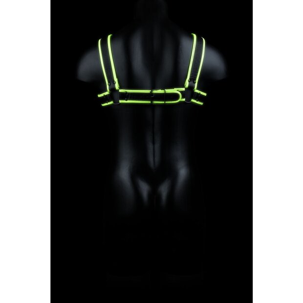 Chest Bulldog Harness Glow in the Dark S/M