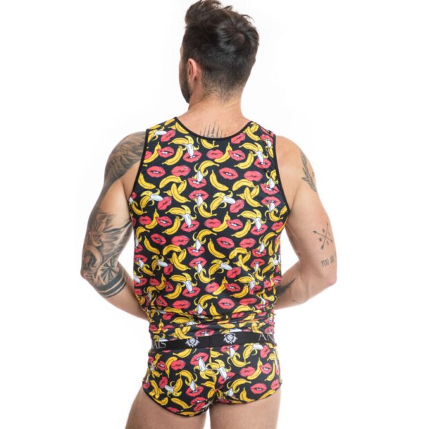 ANIAS Men Top avec imprimé banane S