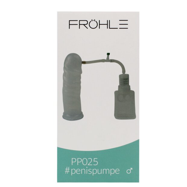 Fröhle PP025 Anatomical penis pump XXL Professional, transparent