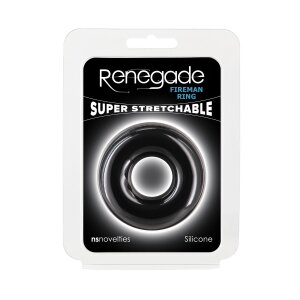 NS Novelties Renegade Fireman Ring Large Black