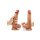 Blush Renaissance Raphael 9.5 Inch Sliding Foreskin Dildo with Squeezable Balls Tan 20.1 cm