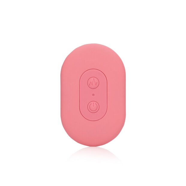 Loveline Ultra Soft Silicone Egg Vibrator with Remote Control - Pink Arabesque