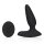 Loveline Smooth Vibrating Anal Plug with Remote Control - Licorice Black