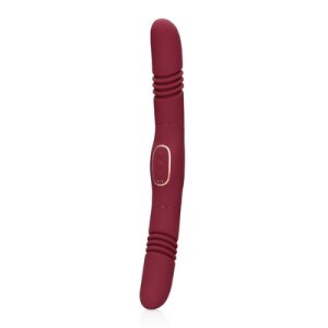 Loveline Double-Sided Thrusting Vibrator - Merlot Grape