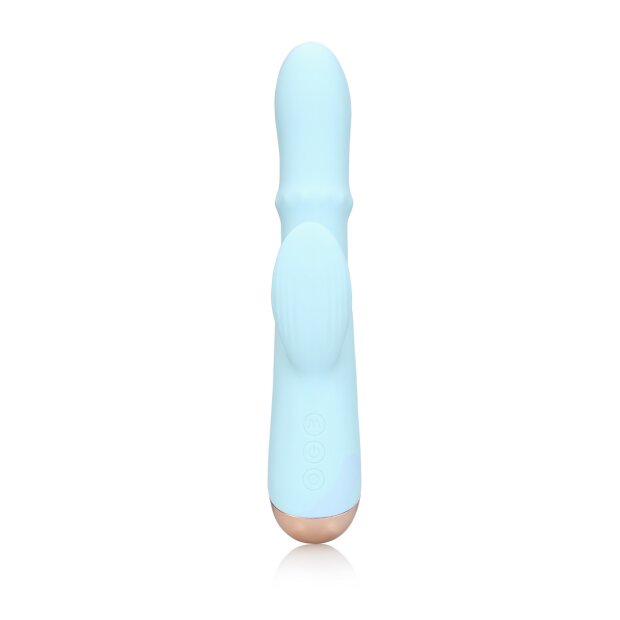 Loveline Pulse Wave and Up-and-Down Moving Ring Vibrator - Arctic Blue