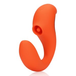 Loveline G-Spot Vibrator with Clitoral Pulse Wave -...