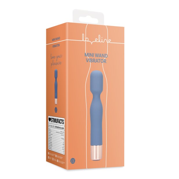 Loveline Mini Wand Vibrator - Blue Horizon