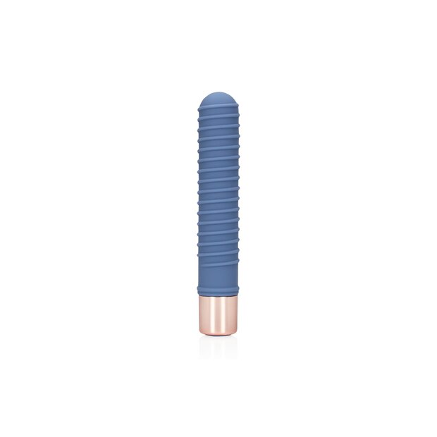 Loveline Ribbed Mini Vibrator - Blue Horizon
