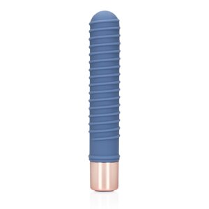 Loveline Ribbed Mini Vibrator - Blue Horizon