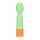 Loveline Ribbed Mini Vibrator with USB Charger - Spring Sage