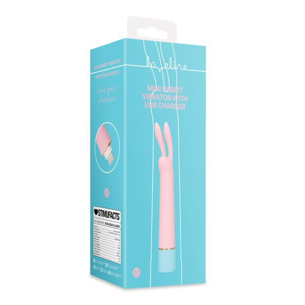 Loveline Mini Rabbit Vibrator with USB Charger - Arctic Blue