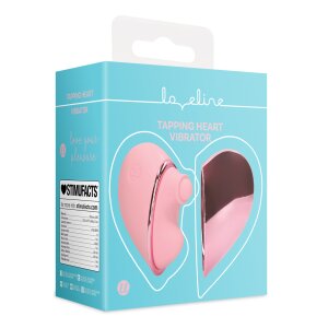 Loveline Tapping Heart Vibrator - Pink Arabesque