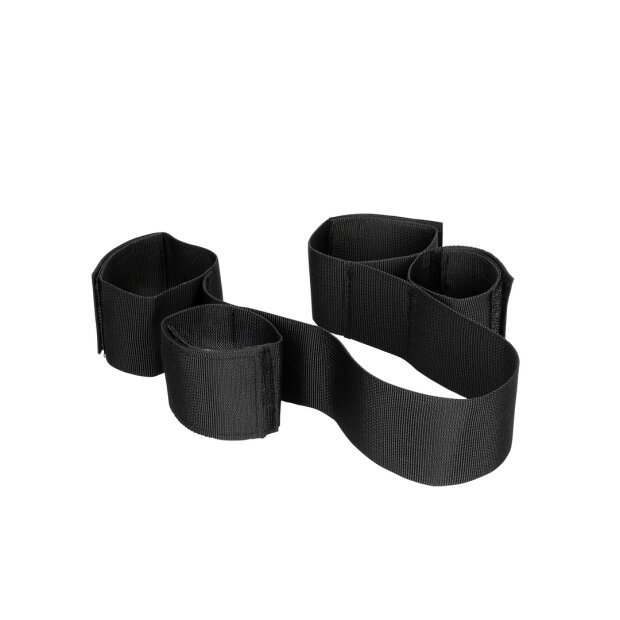 Shots - Ouch! Adjustable Hand and Ankle Restraints Set - Black