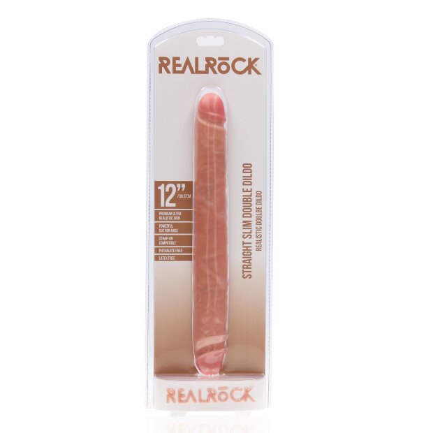 RealRock Slim Double Ended Dong 12 / 30,5 cm Flesh