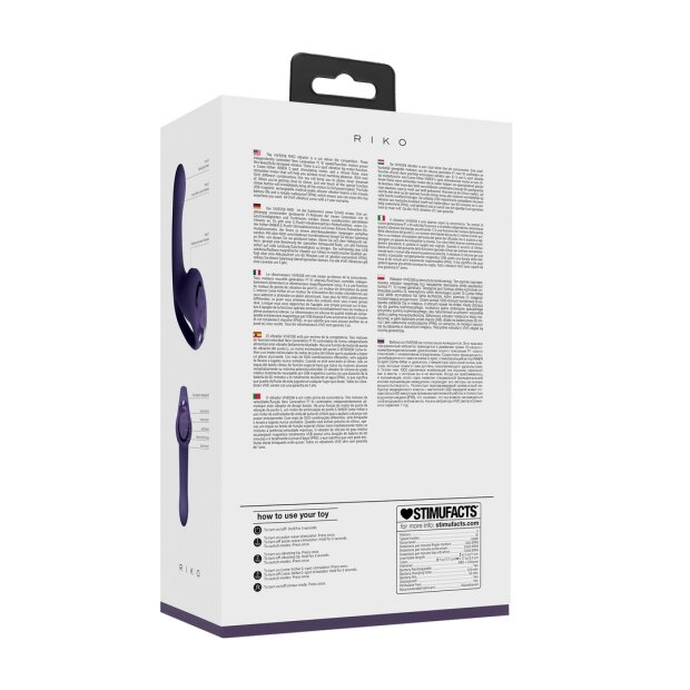 VIVE Riko Triple Motor Thumper with Advanced Finger Motion  Pulse Wave Stimulator - Purple