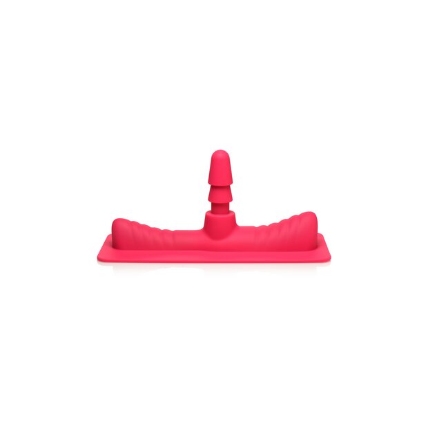 Saddle Adapter with Dildo - Pink/Flesh