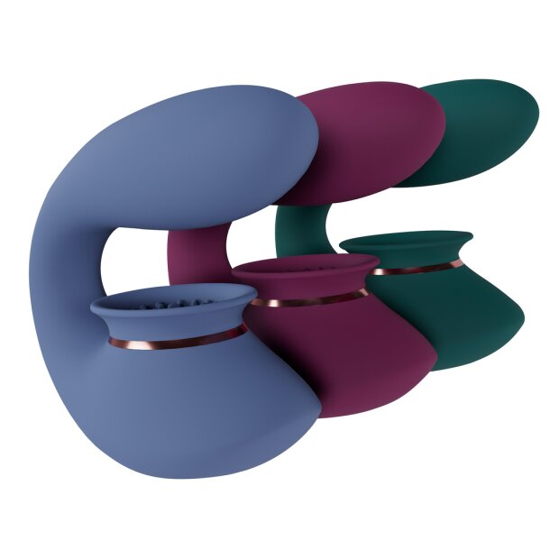 Shots Twitch 3 - Rechargeable Vibrator and Suction - forest green