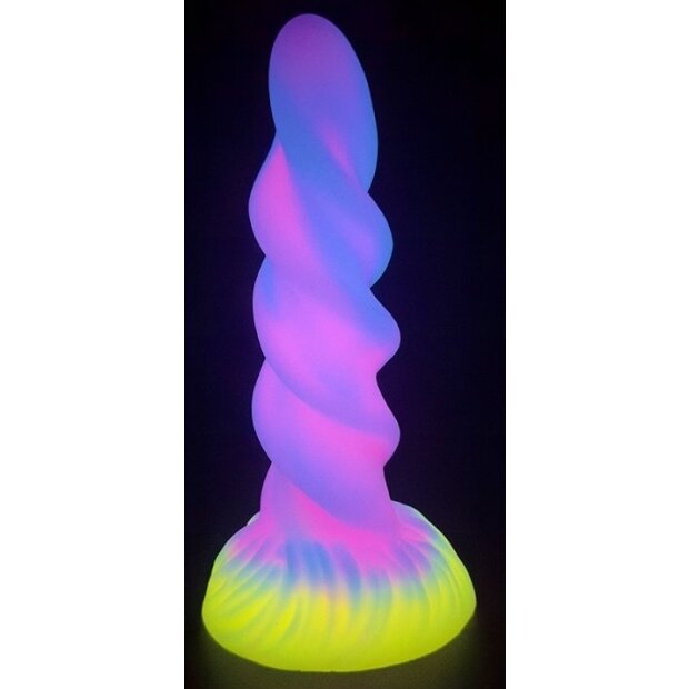 Unicomy Dildo Unicorn Spiral Luminescent 17 x 5.5 cm