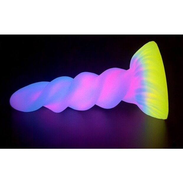 Unicomy Dildo Unicorn Spiral Luminescent 17 x 5.5 cm