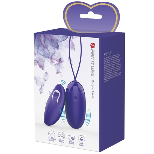 Pretty Love Berger Youth Violating Egg Remote Control Violet