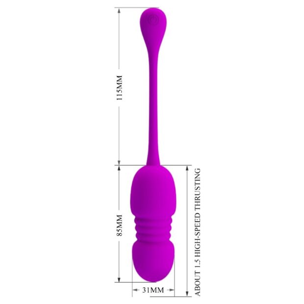Pretty Love Callie Purple Rechargeable Vibrating Egg