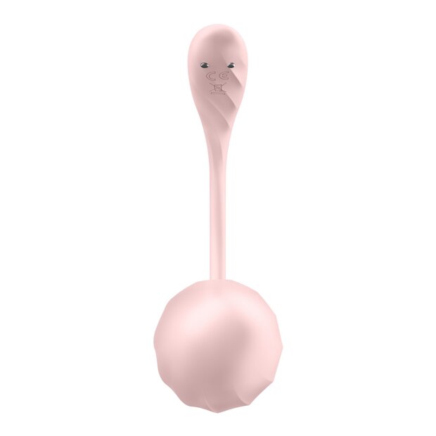 Satisfyer Ribbed Petal Connect App - Tragbarer Vibrator für Paare Rosa