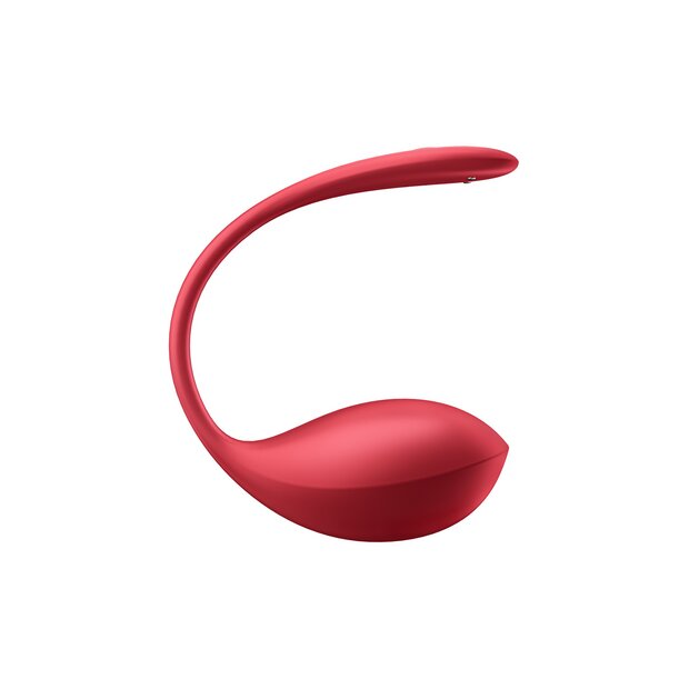 Satisfyer Shiny Petal Connect App - tragbarer Vibrator für Paare - Rot