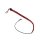 Kiotos leather whip black & red 60 cm