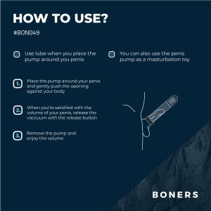 Boners Penis Pump with LCD Screen