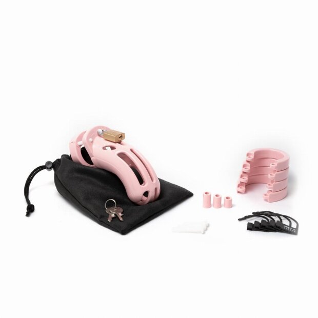 CB-X The Curve Chastity Cage Pink